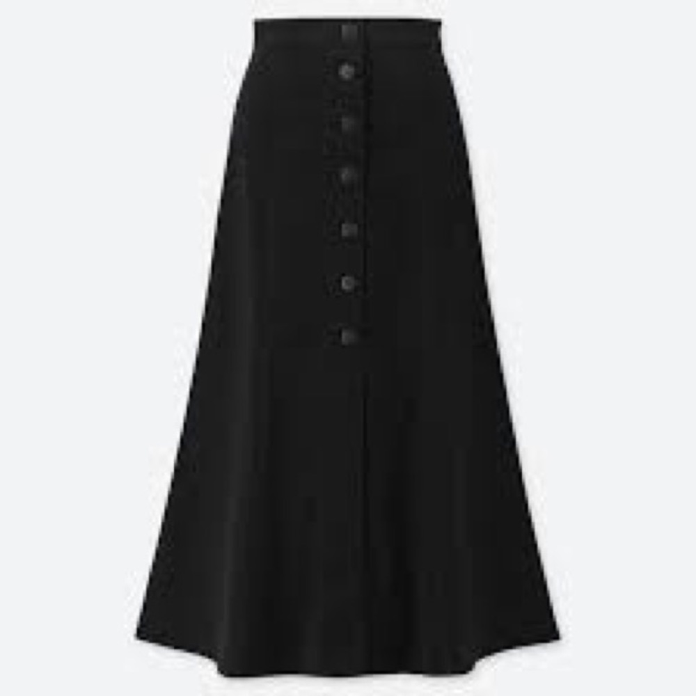 uniqlo button long skirt size 2
